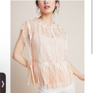 Anthropologie | XS | Sequin Embellished Blouse